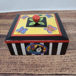 Catzilla by Candace Reiter Trinket Box